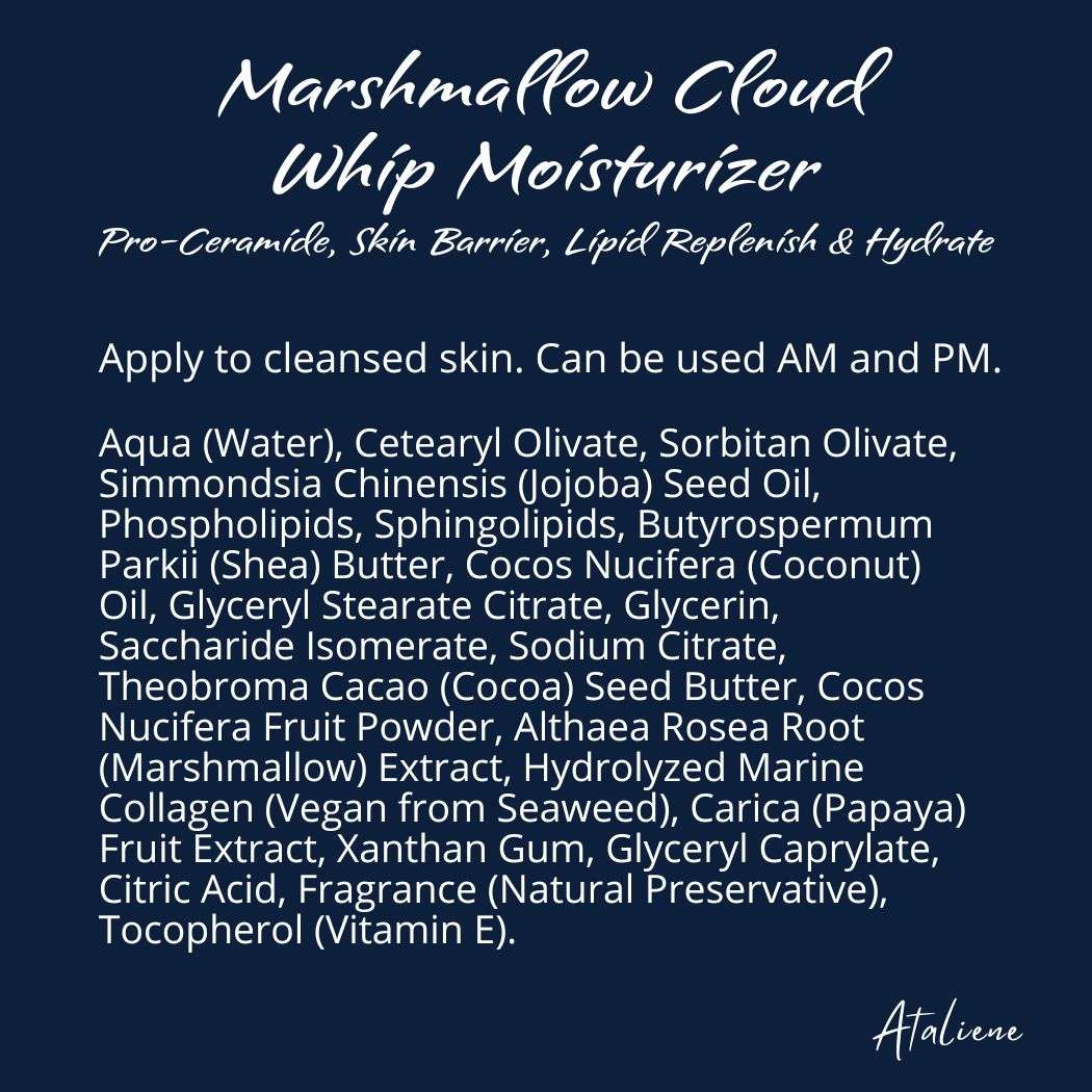 Marshmallow Cloud Whip Moisturizer: Lipid Replenish & Hydrate, Skin Barrier