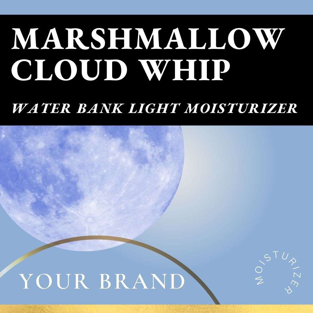 Marshmallow Cloud Moisturizer: Pro-Ceramide, Lipid Replenish Skin Barrier - Ataliene Private Label for estheticians