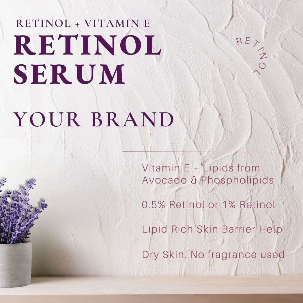 Retinol + Vitamin E, Avocado, & Lipids Oil Serum - Anti-Aging Skin Barrier Support