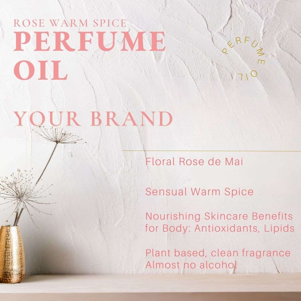 Perfume Oil - Rose de Mai Warm Spice Fragrance - Ataliene Skincare Private Label