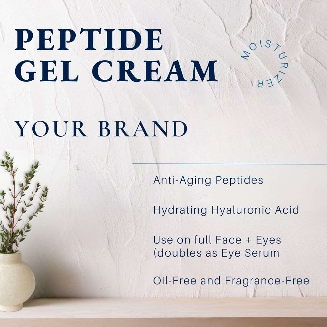 Peptide Anti-Aging Gel Cream for Face & Eyes - Light Moisturizer