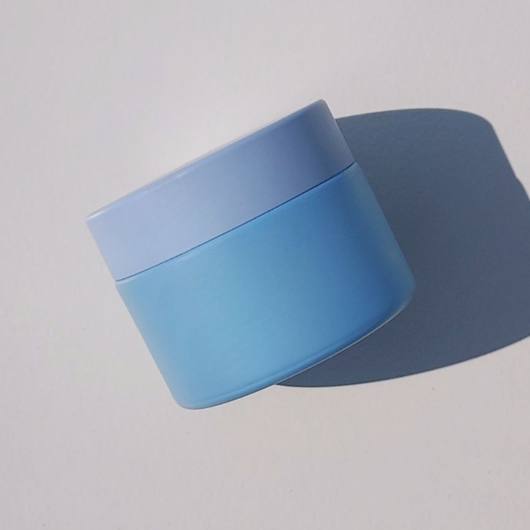 Light blue glass jar - skincare 50g 1.7 oz jar packaging - Ataliene private label