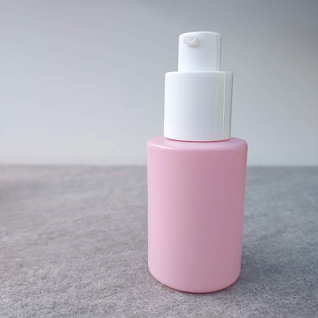 P3: Classic - Pink Glass Bottle with White Pump - Ataliene Skincare Private Label