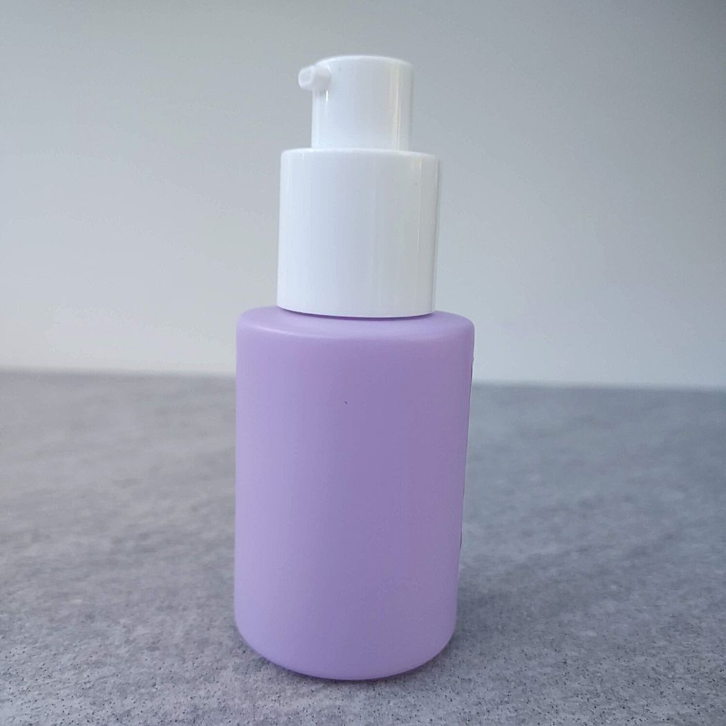 P6: Classic - Purple Glass Bottle with White Pump - Ataliene Skincare Private Label