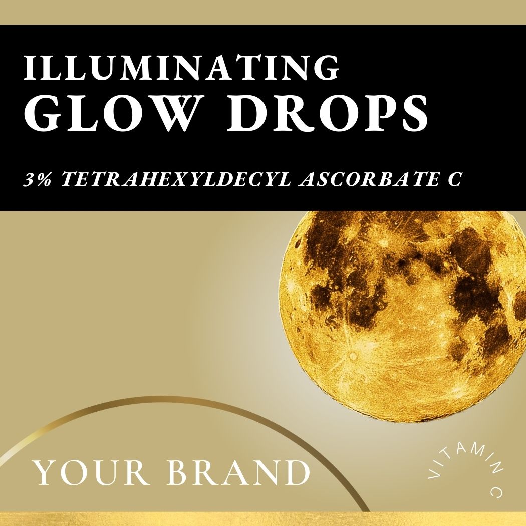 Illuminating Glow Drops - Vitamin C Tetrahexyldecyl Ascorbate Private Label - Ataliene Skin Care Private Label