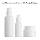 J11: Gloss White Glass Jar with White Lid - Ataliene Skincare Private Label