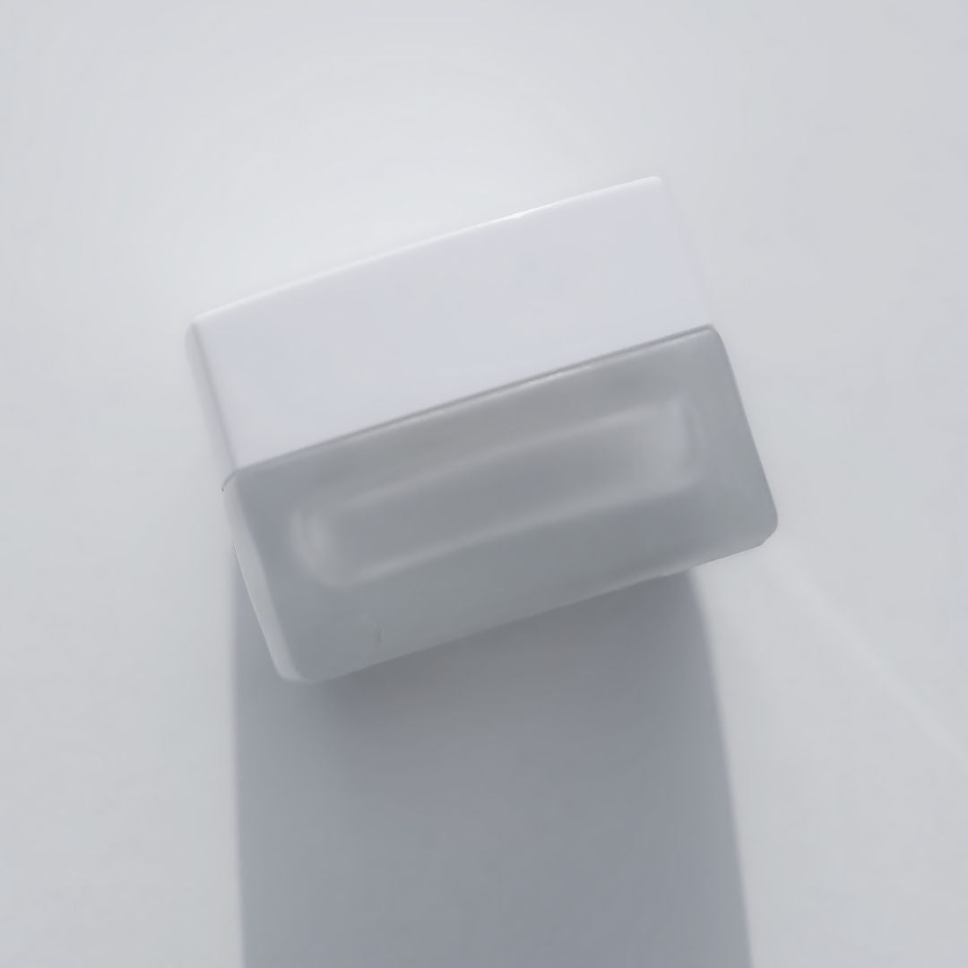 Frosted Glass Square Jar 1.7 oz 50ml - Private Label