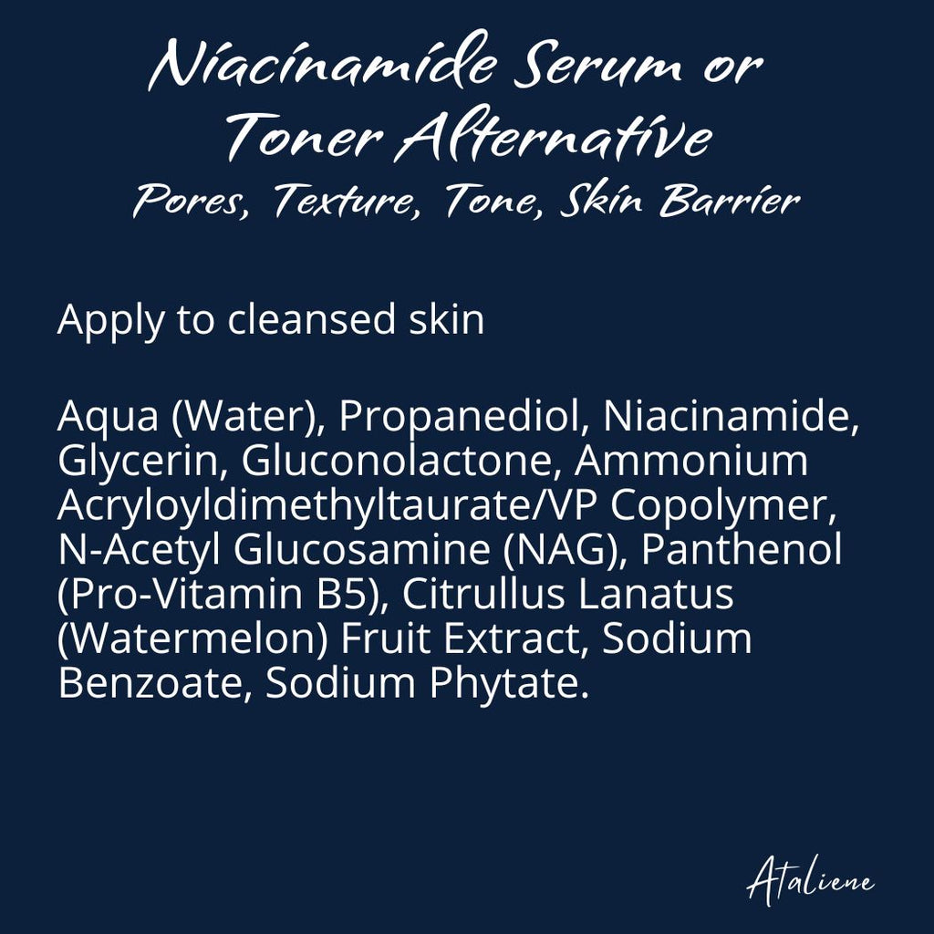 Niacinamide Serum: Skin Texture, Tone, Barrier - Ataliene Skincare Private Label