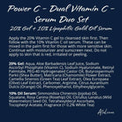 Power C - Dual Vitamin C Duo - Value Set: 20% Gel + 10% Lipophilic Gold Oil Serum