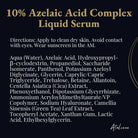 Azelaic Acid Serum ingredients - Ataliene Private Label