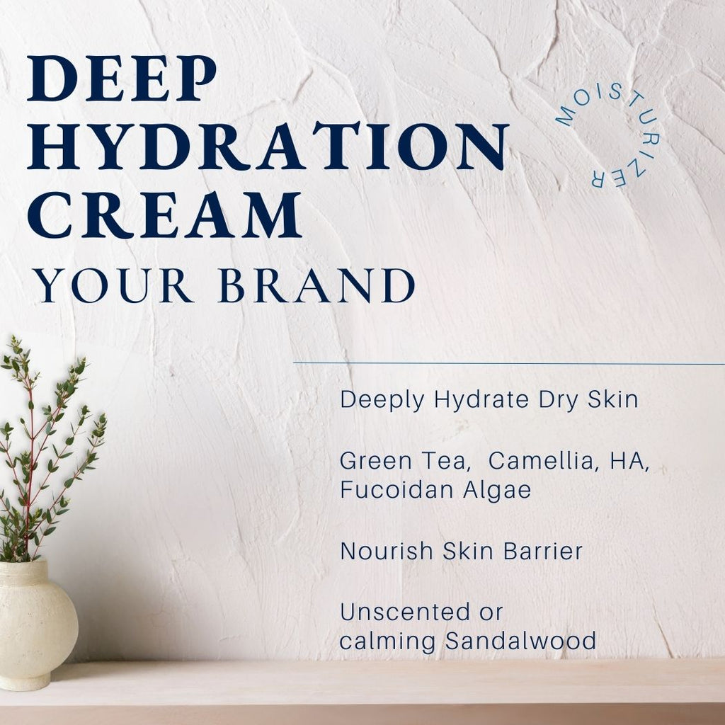 Deep Hydration Moisturizer Cream - Green Tea Camellia Sandalwood - Ataliene Private Label