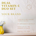 Power C - Dual Vitamin C Duo - Value Set: 20% Gel + 10% Lipophilic Gold Oil Serum