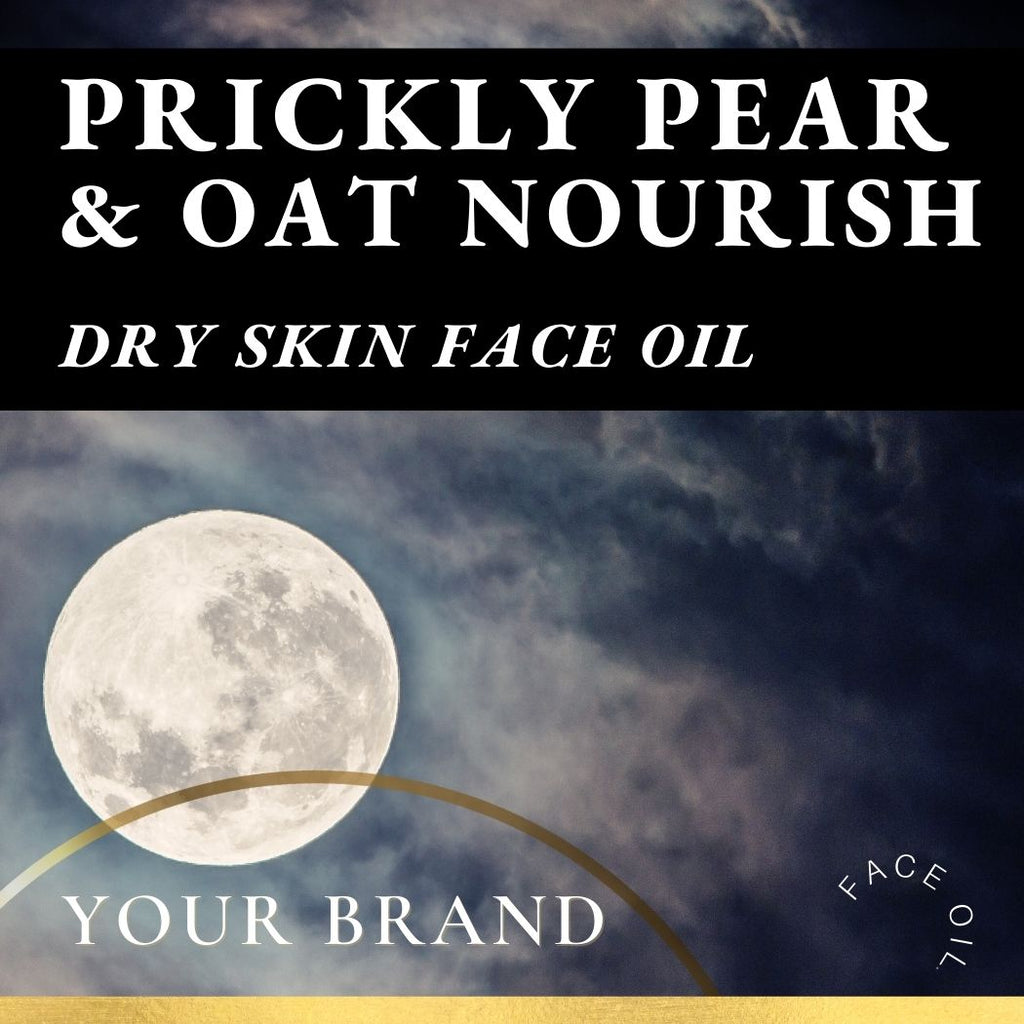 Private Label face oil for dry skin with prickly pear, oat, marshmallow - Ataliene Skin care Private Label