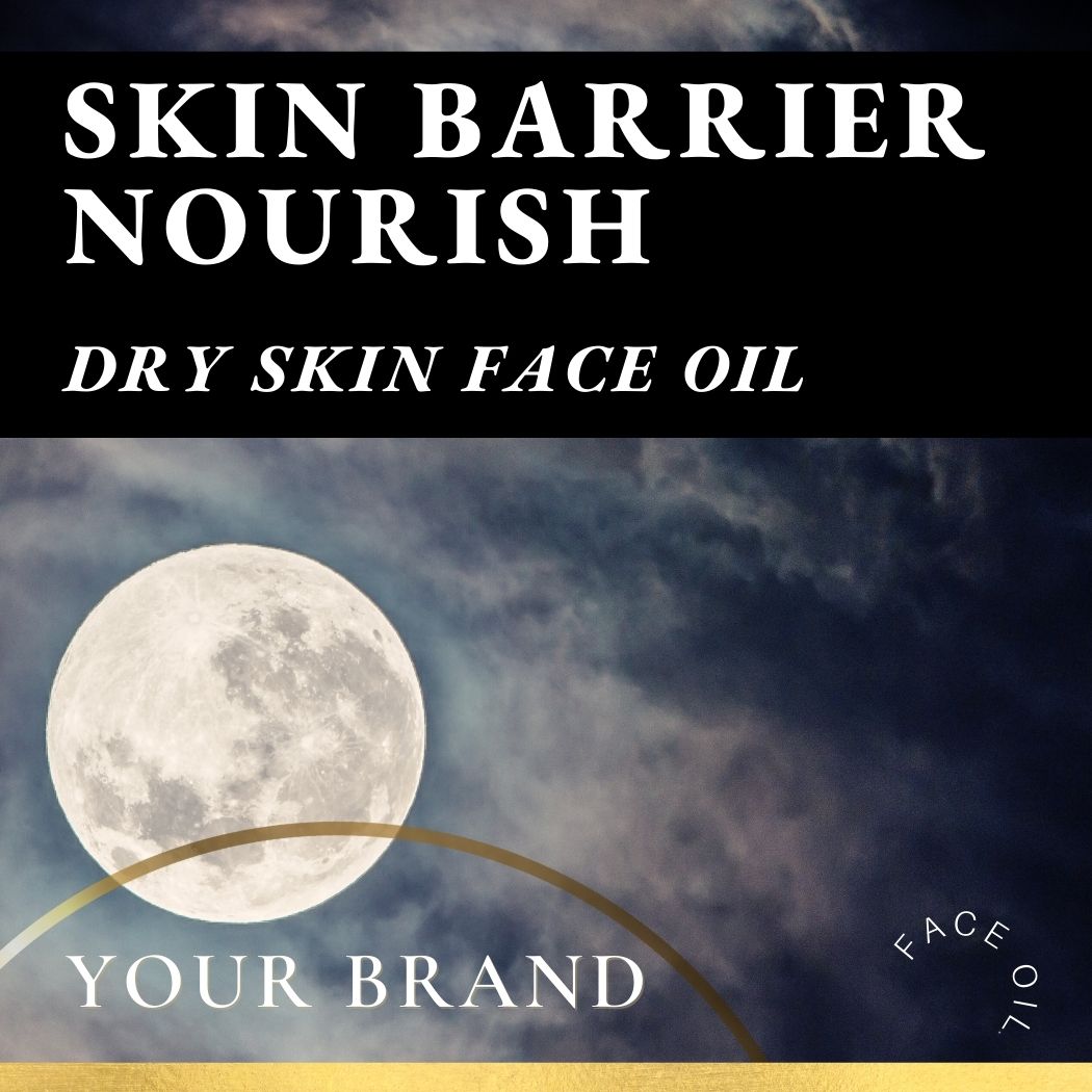 Skin Barrier Nourishing Face Oil for Dry Skin - Thick Face Oil with Vitamin E - Ataliene Skincare Private Label Low MOQ Face Oils