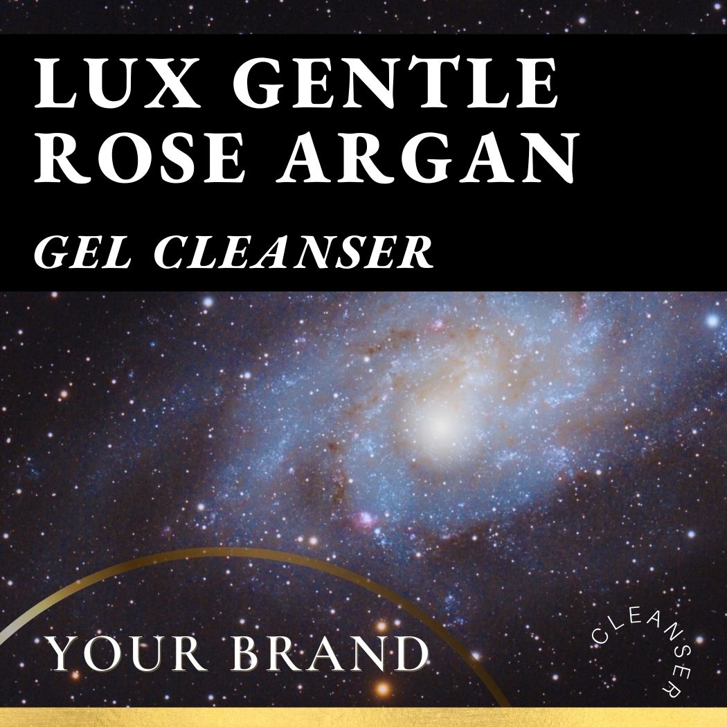 Gentle Gel Cleanser with Rose and Argan Oil - Sulfate Free Private Label Gel Cleanser Low MOQ