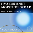 Private Label Sheet Mask for estheticians and post botox - Moisture Wrap Hyaluronic Acid