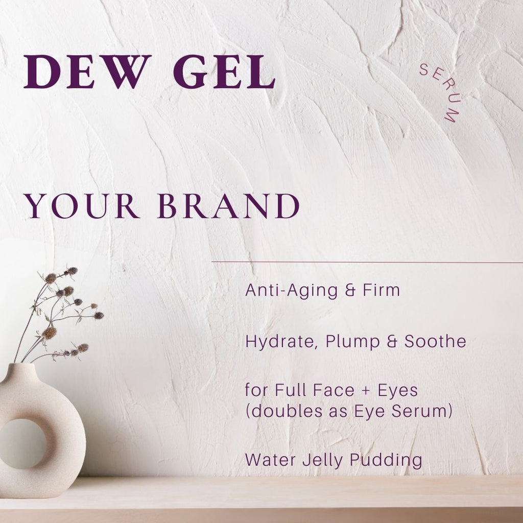 Dew Gel – Skin Barrier Jelly Serum / Moisturizer - Next Gen HA - Ataliene Skincare Private Label