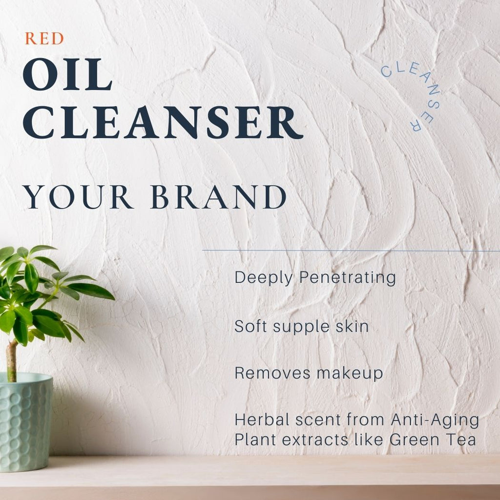 Herbal Green Tea Cleansing Oil: Squalane Deep Cleanse - Makeup Remover - Ataliene Skincare Private Label