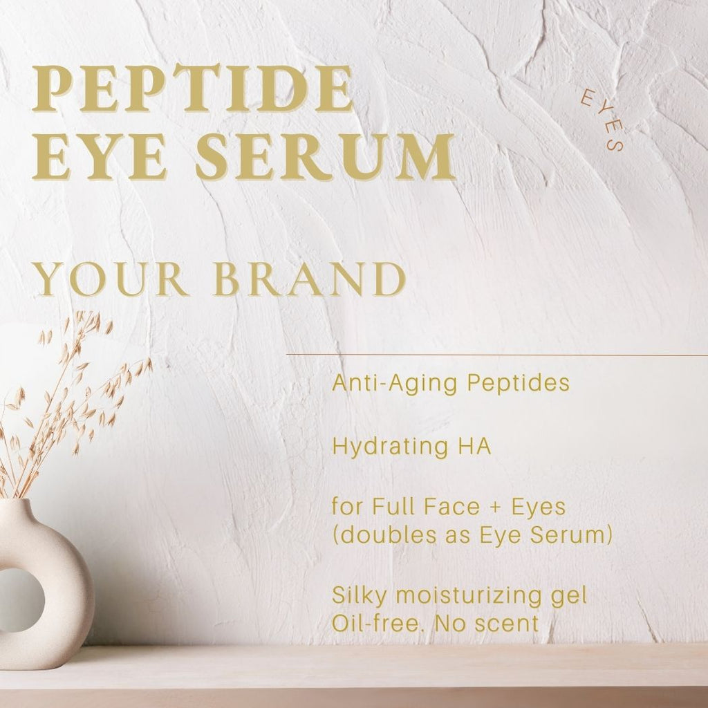 Anti-Aging Eye Serum / Eye Gel - 4 Peptides, Fruit Stem Cells, HA - Ataliene Skincare Private Label