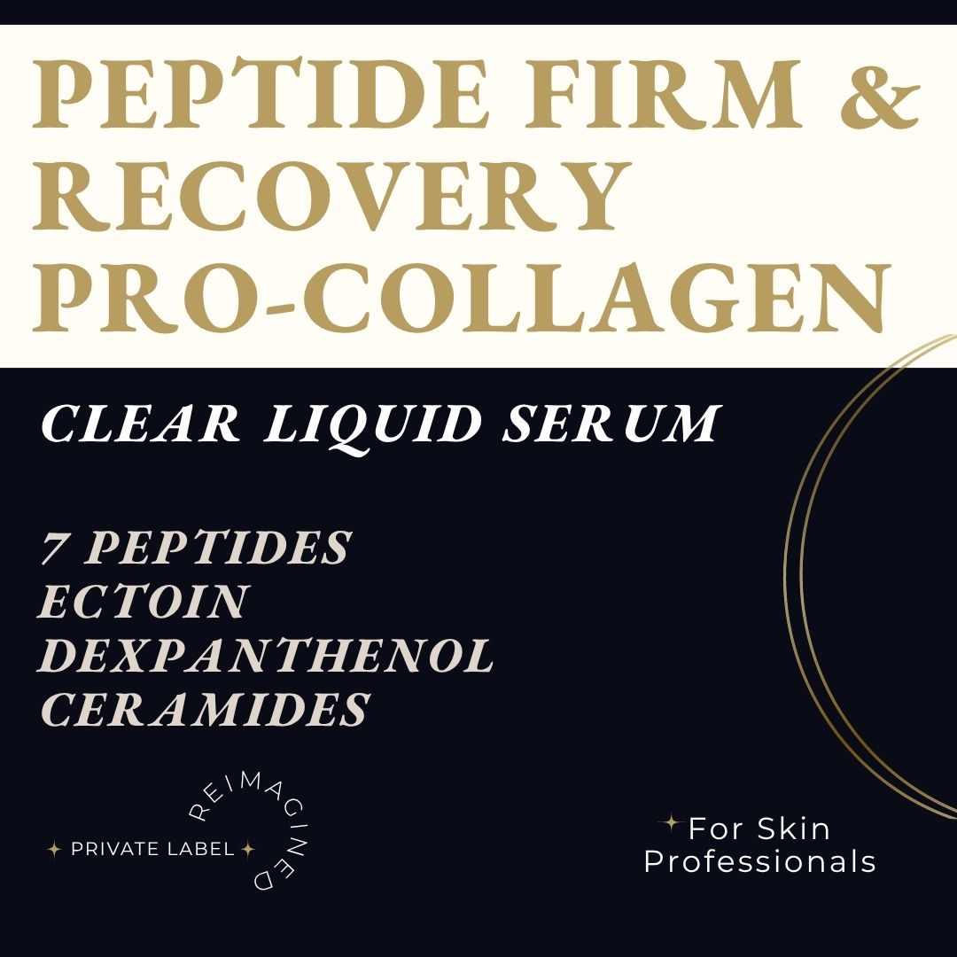 Peptide Recovery Serum for Private Label - 7 Peptides, Ectoin, Panthenol, Ceramides from Ataliene Private Label Professional Skincare