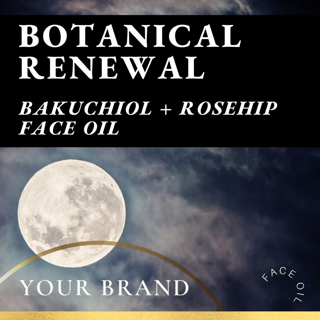 Botanical Plant Renewal Face oil  for Private Label holistic esthetician