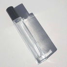 R11: Roller Ball - Clear Glass - Tall Rectangle - with Black Cap - Ataliene Skincare Private Label