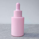 D12: Classic - Pink Glass Bottle with Pink Dropper - Ataliene Skincare Private Label