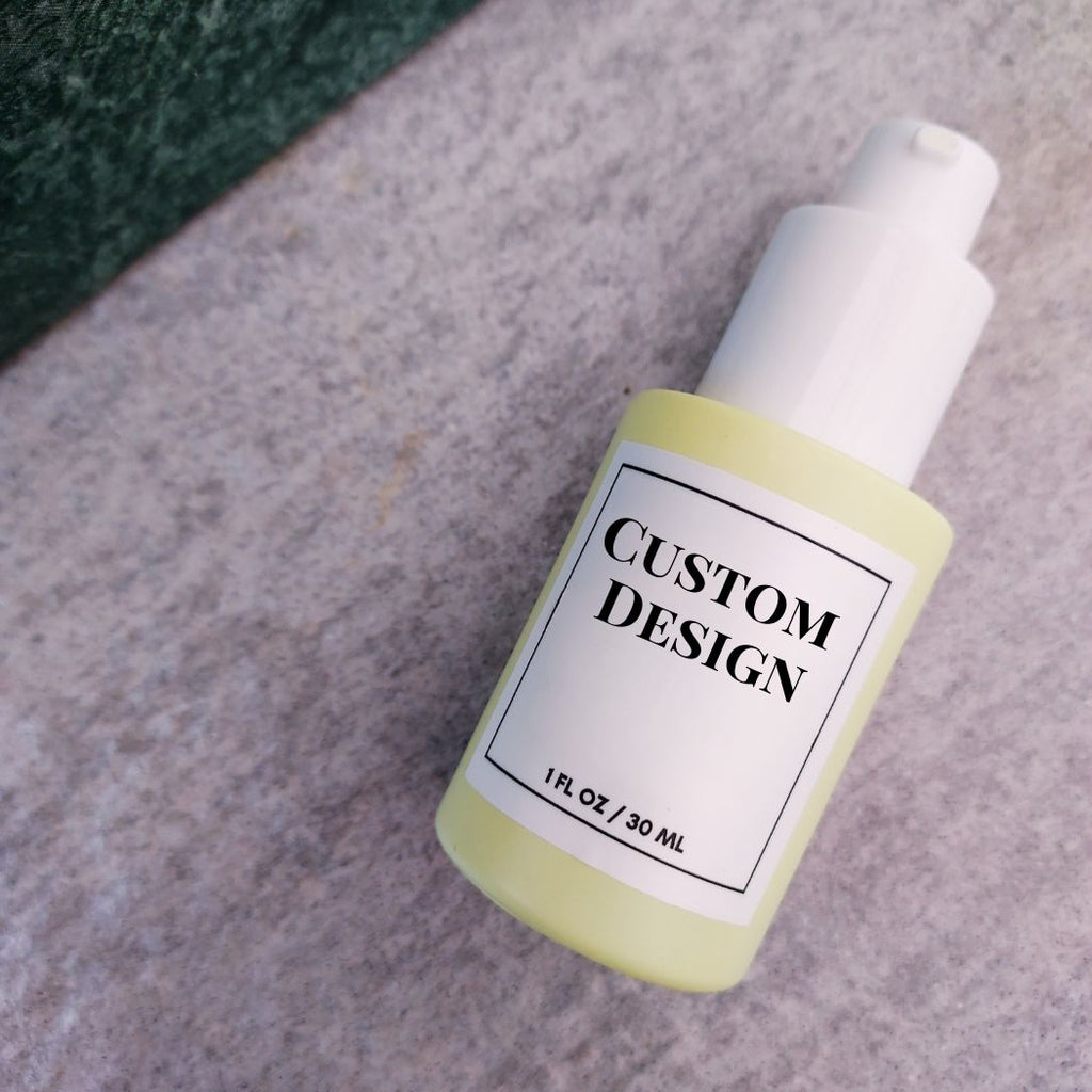 D16: Classic - Yellow Glass Bottle with Yellow Dropper - Ataliene Skincare Private Label