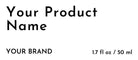 L116R: Rectangle Label - Ataliene Skincare Private Label