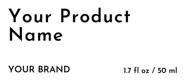 L116R: Rectangle Label - Ataliene Skincare Private Label