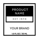 L124: Square Label - Ataliene Skincare Private Label