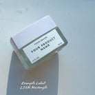 J2: Heavy Square - Frosted Glass Jar with White Lid - Ataliene Skincare Private Label