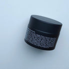 J9: Round - Black Glass Jar with Black Lid - Ataliene Skincare Private Label