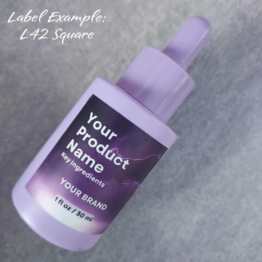 Purple Skincare Bottle - Glass - Purple Dropper - Private Label - 1 oz –  Ataliene